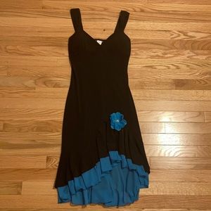 City Triangles SZ M Black/Blue Summer Dress
